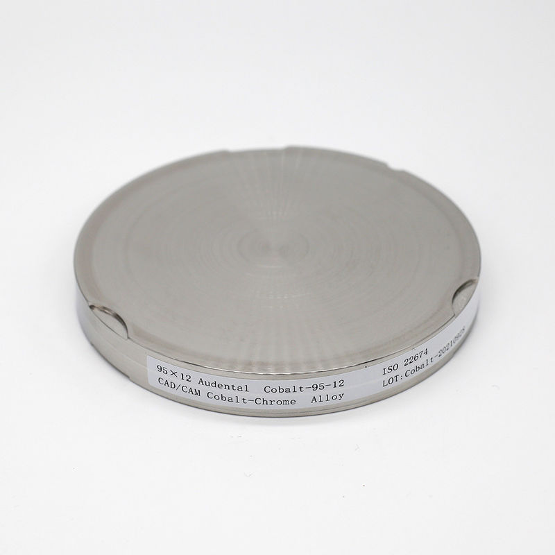 Phòng thí nghiệm nha khoa Audental CAD CAM đĩa mài Cobalt Chrome Chromium Disc cho vương miện và cầu phục hồi