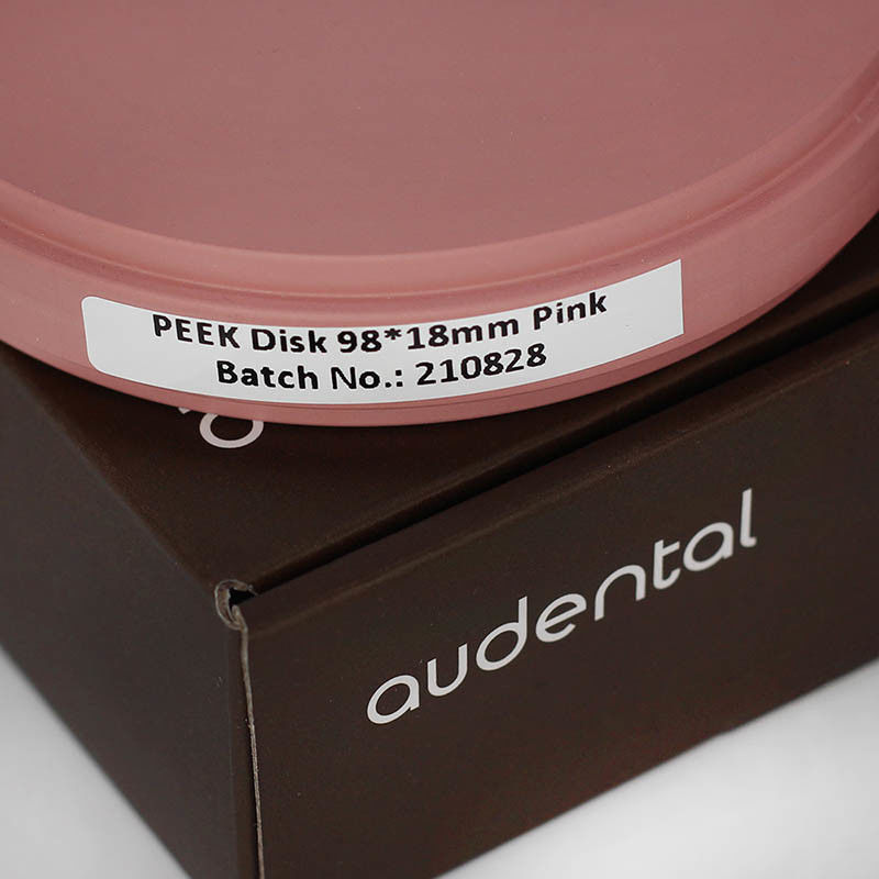 Audental 98 * 10mm-25mm Màu sắc rõ ràng PMMA Khối đĩa vật liệu phòng thí nghiệm nha khoa Nhựa đĩa CAD CAM Nha khoa PMMA