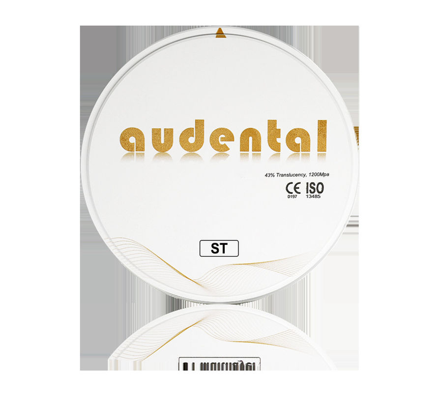 Bề mặt mịn Vita 16 đĩa tròn ST-Plus nhiều lớp Zirconia khối 900Mpa Độ bền uốn cong 46% Tấm xuyên suốt