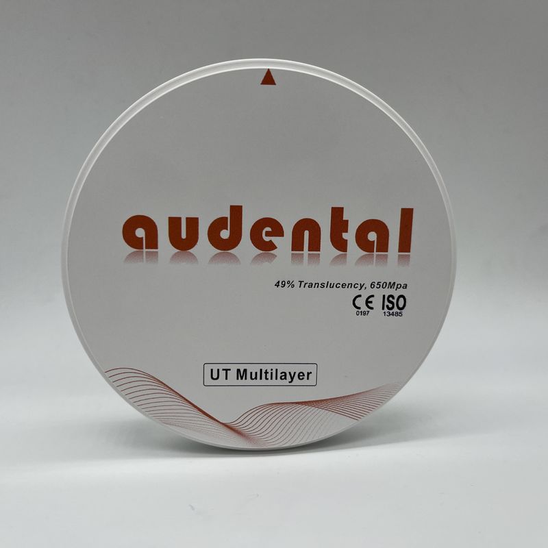 UT / DUT Multilayer Dental Zirconia Block Độ xuyên suốt cao và sức mạnh cho thẩm mỹ tối ưu