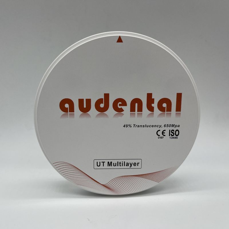 UT / DUT Multilayer Dental Zirconia Block Độ xuyên suốt cao và sức mạnh cho thẩm mỹ tối ưu