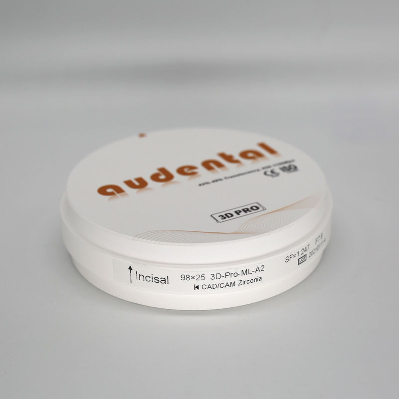 Mật độ cao Zirconia gốm mật độ răng sau khi xát 6.0g / cm3 Hạt phóng xạ 0.1Bq / g