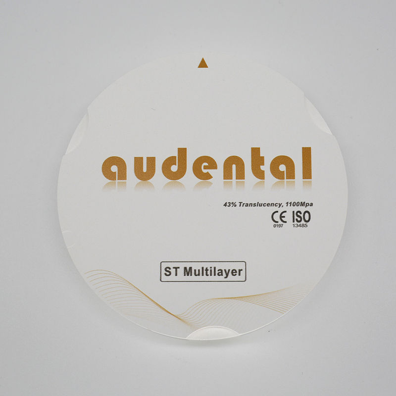 14mm Round Disc ST Multilayer Zirconia Block Vita 16 Màu xuyên suốt