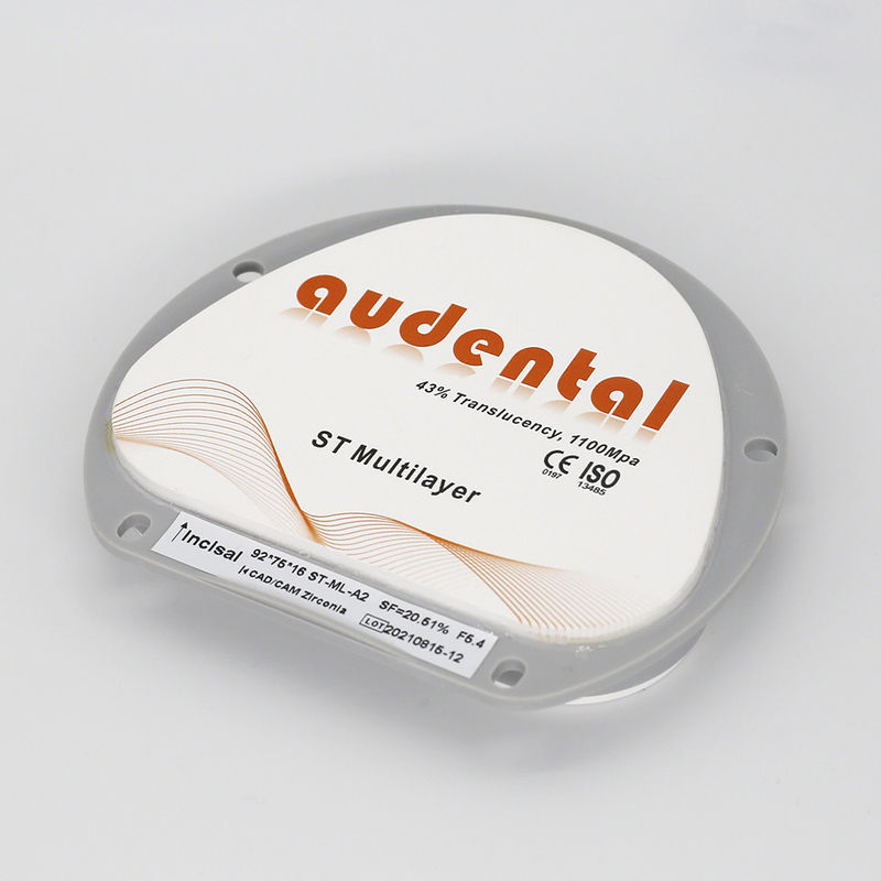 Sức mạnh ST-Plus khối zirconia đa lớp để phục hồi răng Vita 16 Màu hình đĩa tròn