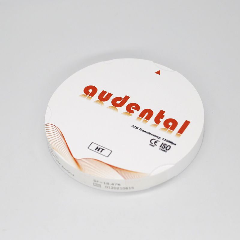Sức mạnh 1350MPa HT / DHT Trình kính trắng Zirconia khối OEM / ODM Có sẵn trong bao bì hộp