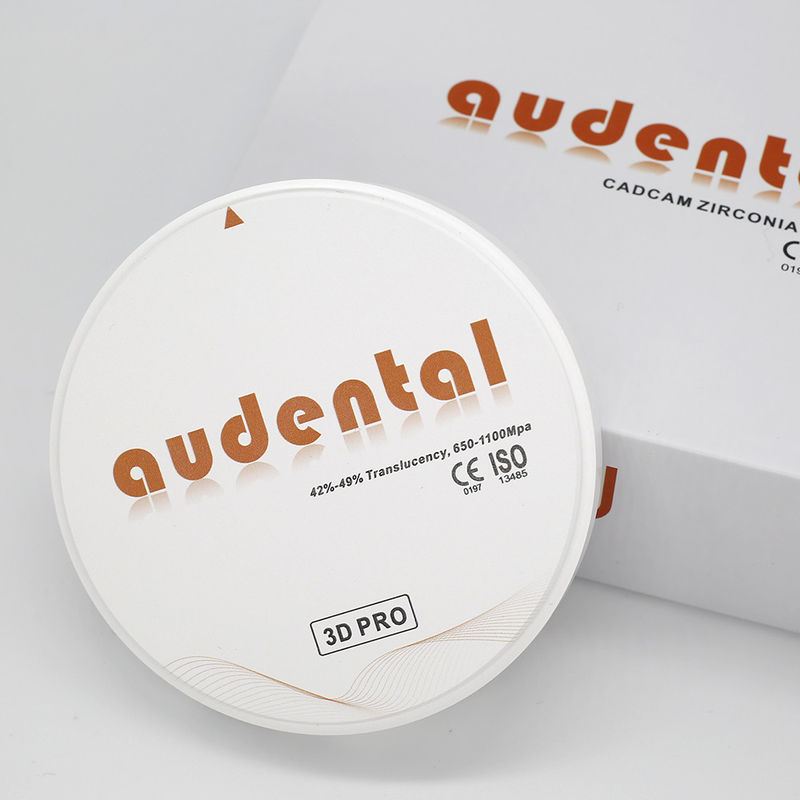 98/95/92mm Aesthetics Dental Zirconia Blocks 20 màu OEM ODM 3D Pro Multilayer 49% R Tấm xuyên suốt