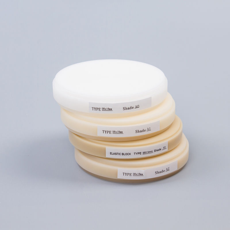 Phòng thí nghiệm nha khoa Audental PMMA Disc Pink Clear Flexible 98mm PMMA Block OEM