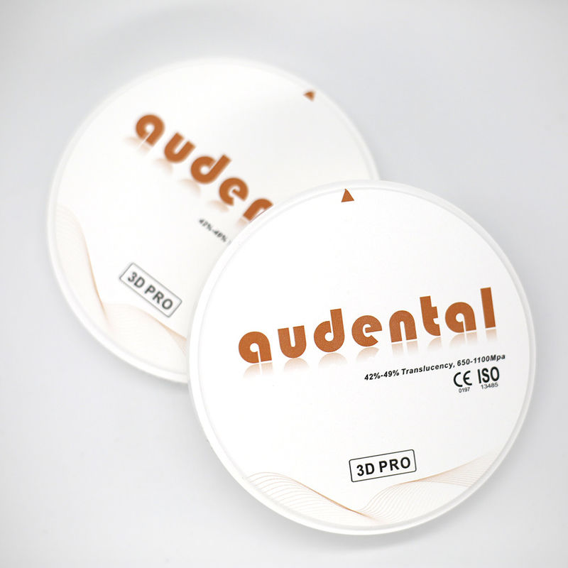 Audental 3D Pro 8 lớp đĩa Zirconia nha khoa 98/95/92mm OEM ODM cho đồ tiêu dùng nha khoa