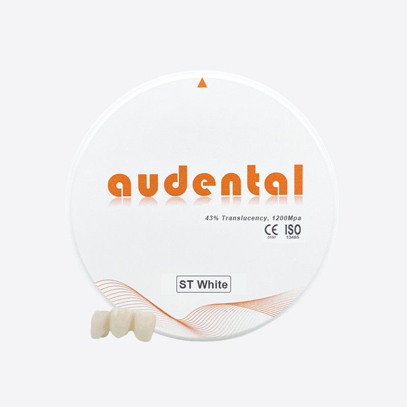 43% khối Zirconia răng xuyên suốt cao với sức mạnh cao 1200Mpa cho phục hồi răng