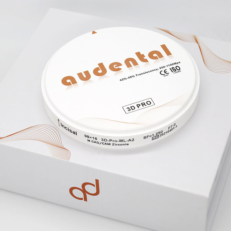 Audental Ceramic Dental Cad Cam Zirconia Block Trắng ST 3D PRO Zirconia Disc trống