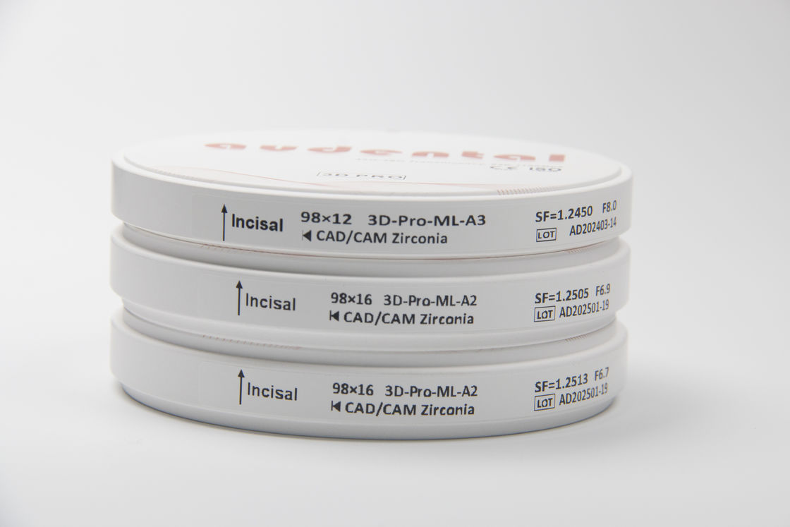 Khá xuất sắc Aesthetic Dental Zirconia Block cho hệ thống CAD CAM và răng trông tự nhiên