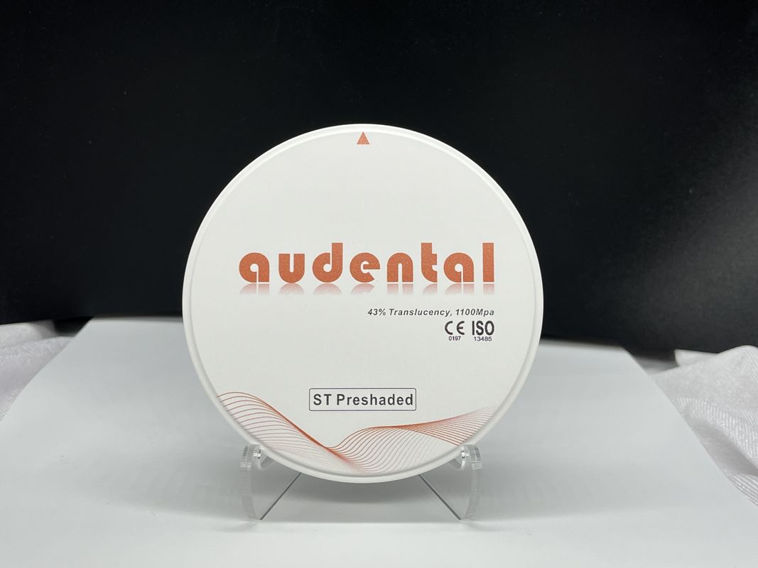 Audental Zirconia Blocks mật độ cao với 43% độ mờ để phục hồi trông tự nhiên