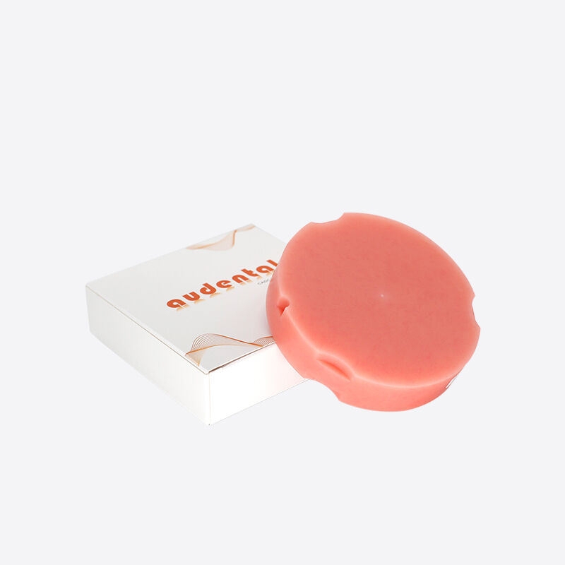 Dental Lab Milling Material Pink-A2 PMMA Block cho răng giả đầy đủ 98mm/95mm Kích thước và hình dạng
