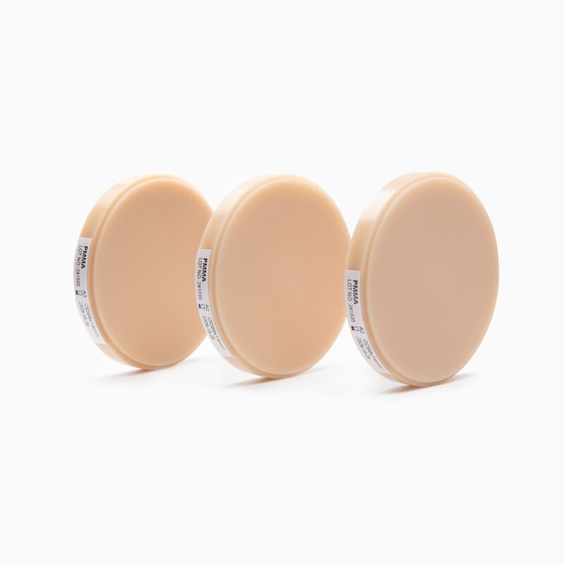 Khối PMMA Nha khoa với độ bền uốn 150Mpa và mật độ từ 132 đến 151g mỗi ml Lý tưởng cho phục hình răng