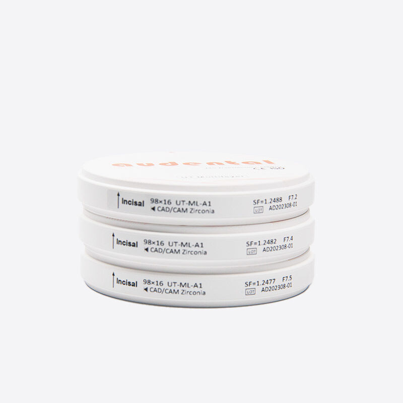 Khối Zirconia Đa Lớp Cung Cấp Độ Bền Cân Bằng và Độ Trong Cao cho Ứng Dụng Răng Trước và Sau