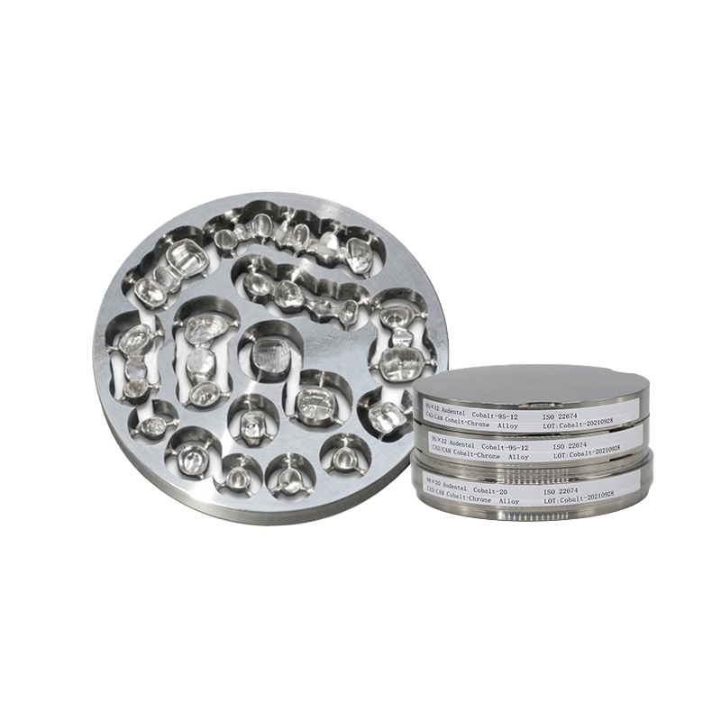 Đĩa hợp kim Cobalt Chrome Block làm từ hợp kim cobalt chromium lý tưởng cho mão răng, cầu răng và thanh đỡ implant