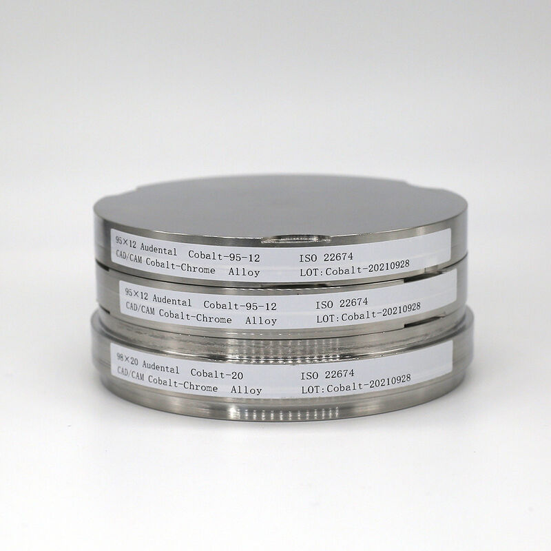 Đĩa hợp kim Cobalt Chrome Block làm từ hợp kim cobalt chromium lý tưởng cho mão răng, cầu răng và thanh đỡ implant