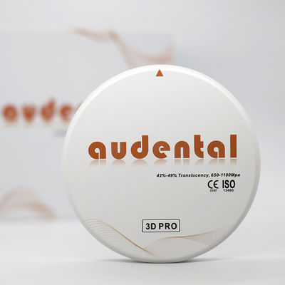 CE FDA SFDA ISO Dental Zirconia Block Translucency 42-49% OEM / ODM cho nha khoa