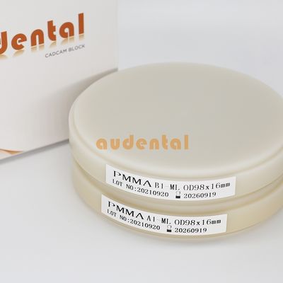 Vật liệu cấy ghép khối Pmma nha khoa đa lớp Hệ thống mở đĩa PMMA OEM