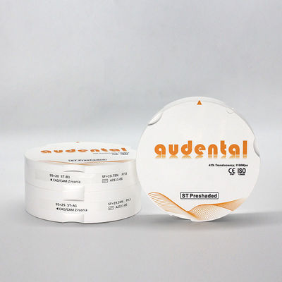 92mm Pre shaded Zirconia Block với 46% độ mờ và không phóng xạ