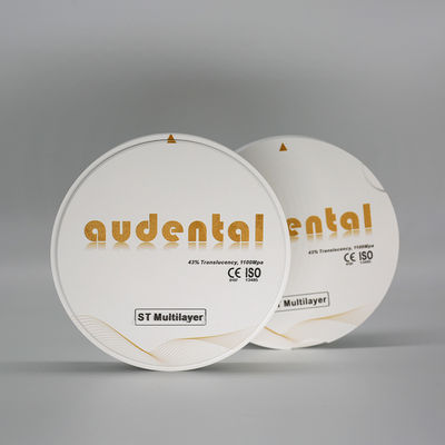 Đơn giản Vita 16 ST Multilayer Zirconia Block Với 18mm 43% Tăng độ uốn cong xuyên suốt
