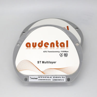 Vita 16 Zirconia Block 1100Mpa Sức mạnh uốn cong cho phục hồi răng