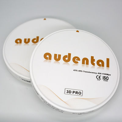92/95/98mm Phòng thí nghiệm nha khoa 3D Pro Zirconia Block với độ mờ cao và thiết kế đa lớp