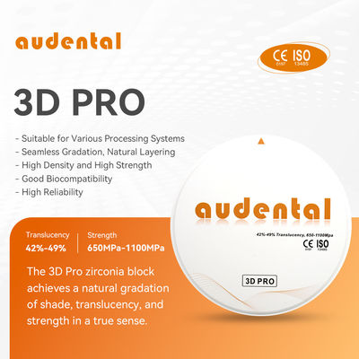 Audental Dental Material 3d Pro Consumables Machinery Material Zirconia Blocks Phòng thí nghiệm nha khoa