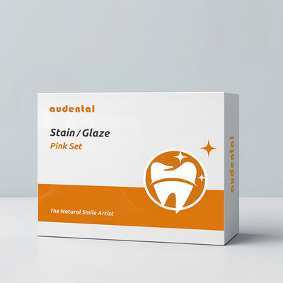 Dental Zirconia Stain And Glaze for Ceramics Porcelain Block Coloring Audental Aesthetic Set Set Pink Set Thiết bị làm màu lót