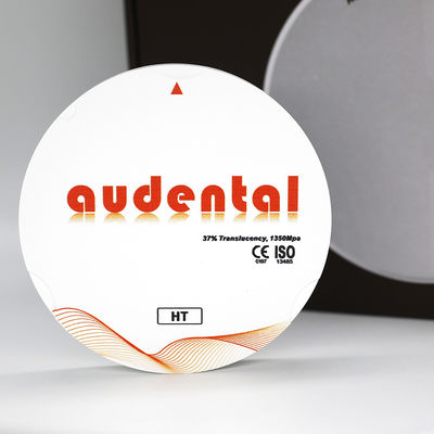 Audental CAD CAM Bảng Zirconia 1350MPa HT Bảng xay răng trắng trống