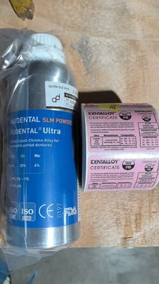 Audental Ultra SLM bột CoCrMo vật liệu cho CE FDA IdentAlloy Chứng nhận in kim loại 3D nha khoa