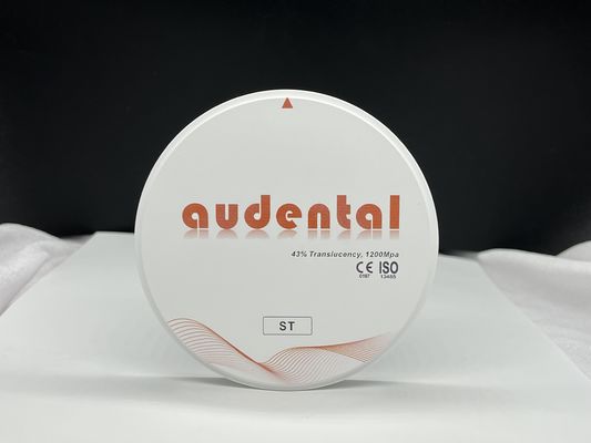 Khả năng chống sốc cao ST White Zirconia Block 41-43% Tấm xuyên suốt cho việc khôi phục răng