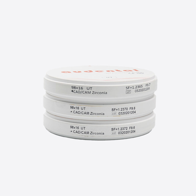 Đĩa Zirconia Nha Khoa Trắng UT/DUT 600Mpa 49% Độ Trong Mờ Khối Zirconia Nha Khoa