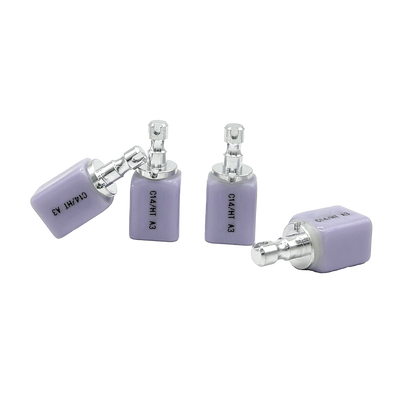 Sứ thủy tinh nha khoa được thiết kế cho kỹ thuật phay CAD CAM chính xác và kỹ thuật ép, đảm bảo phục hình răng trước nhất quán